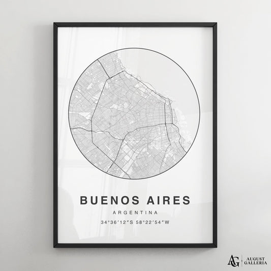 Buenos Aires Minimalist Map