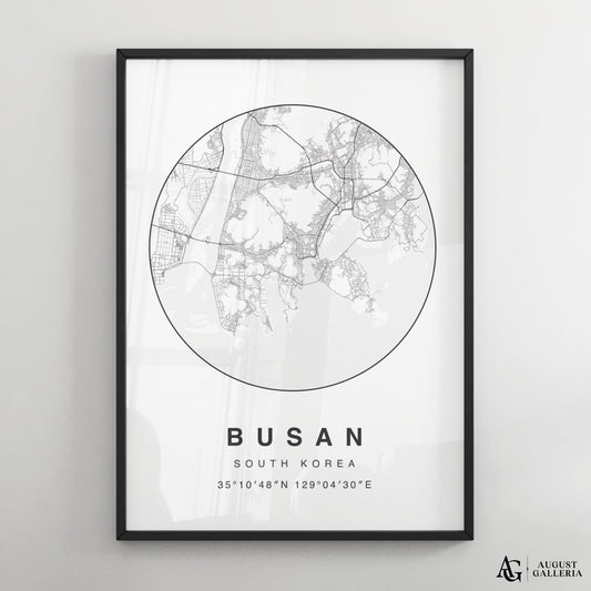 Busan Minimalist Map