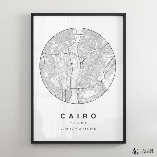 Cairo Minimalist Map