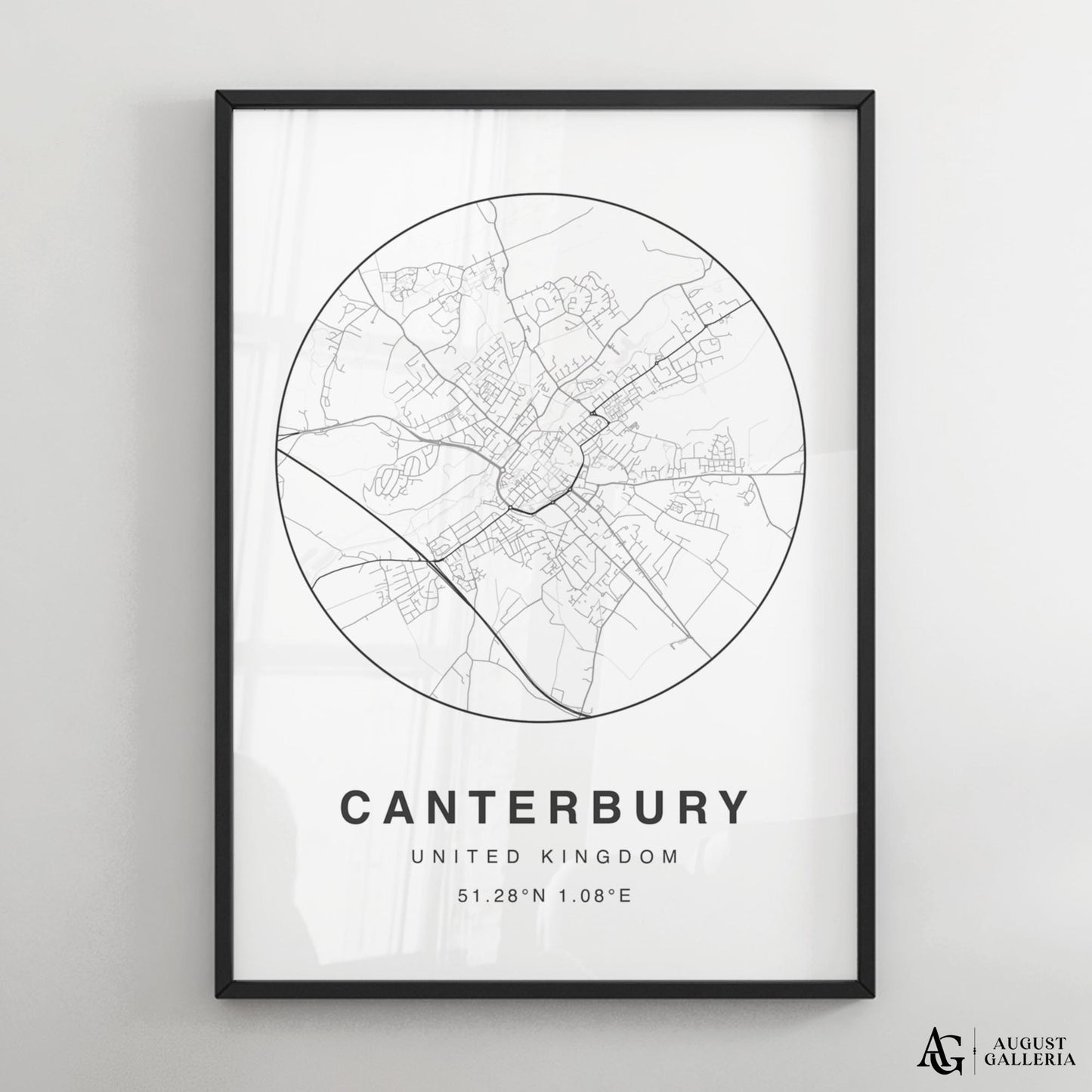 Canterbury Minimalist Map