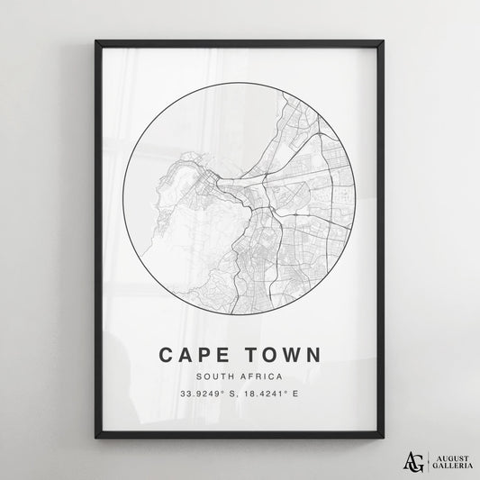 Cape Town Minimalist Map