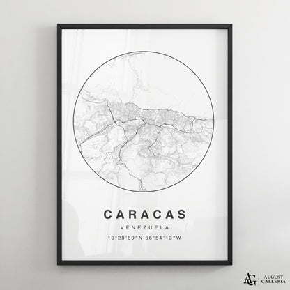 Caracas Minimalist Map