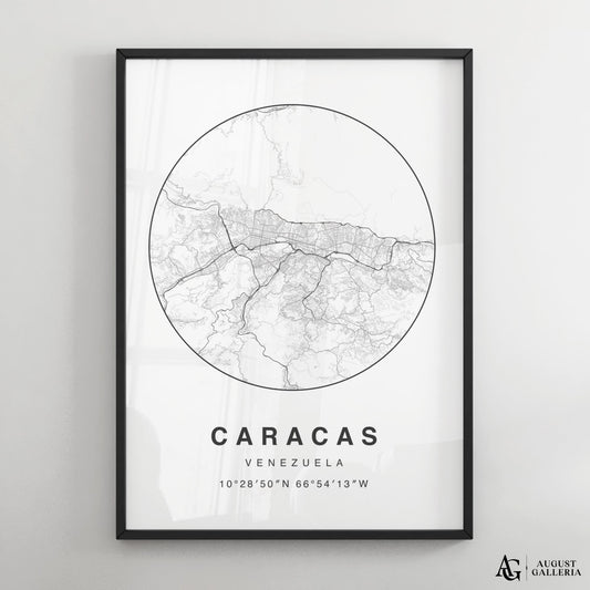 Caracas Minimalist Map