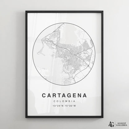 Cartagena Minimalist Map