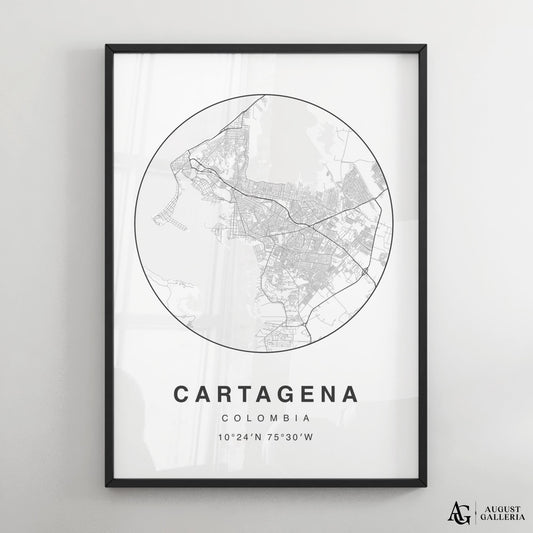 Cartagena Minimalist Map
