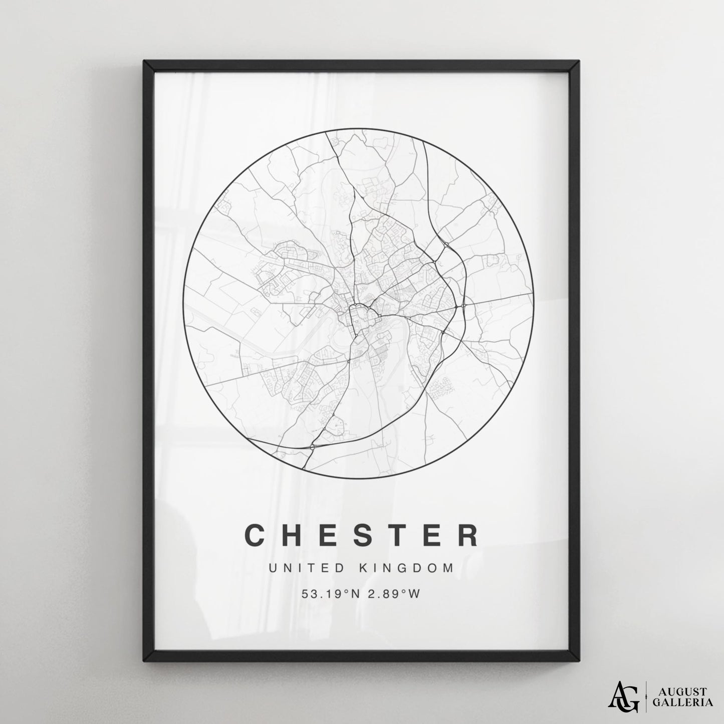 Chester Minimalist Map