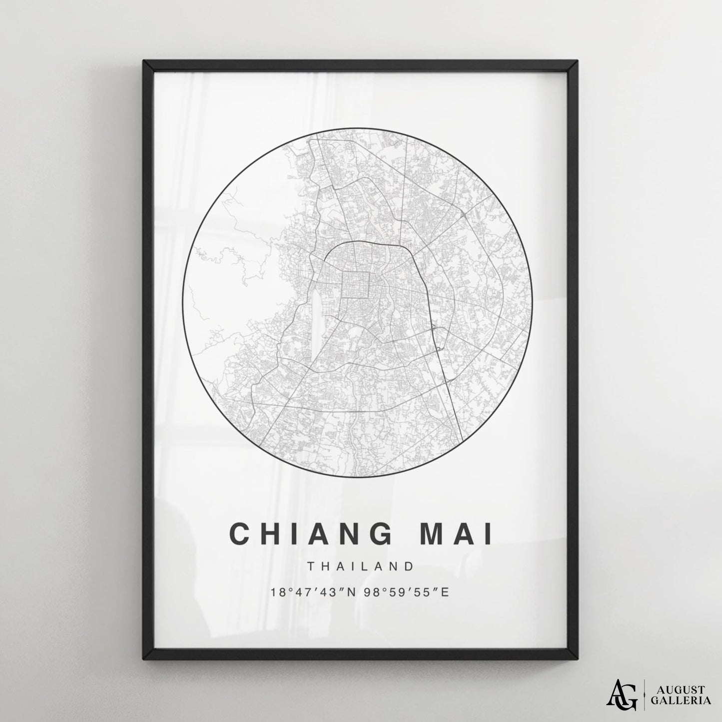 Chiang Mai Minimalist Map