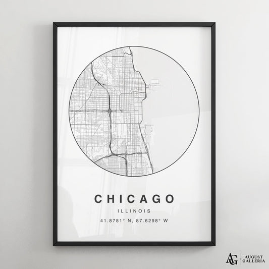 Chicago Minimalist Map