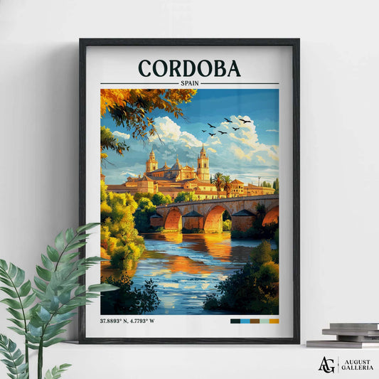 Córdoba Spain Retro Travel Print