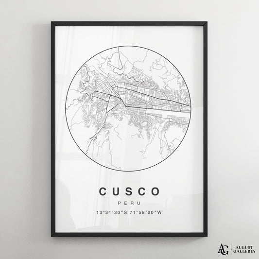 Cusco Minimalist Map