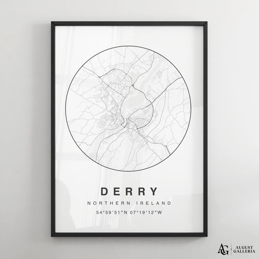 Derry Minimalist Map