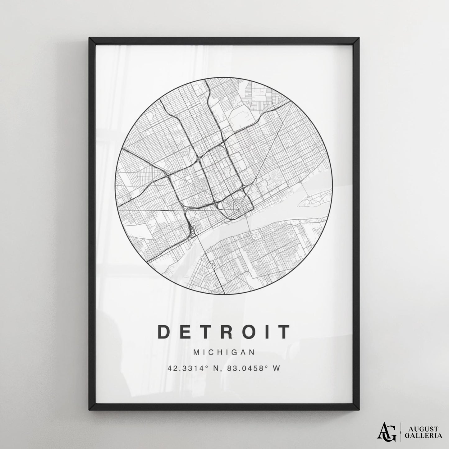 Detroit Minimalist Map