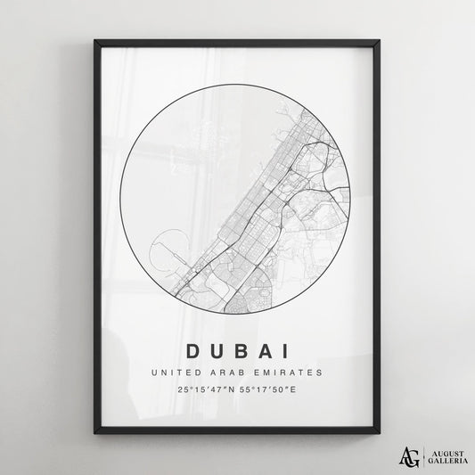 Dubai Minimalist Map