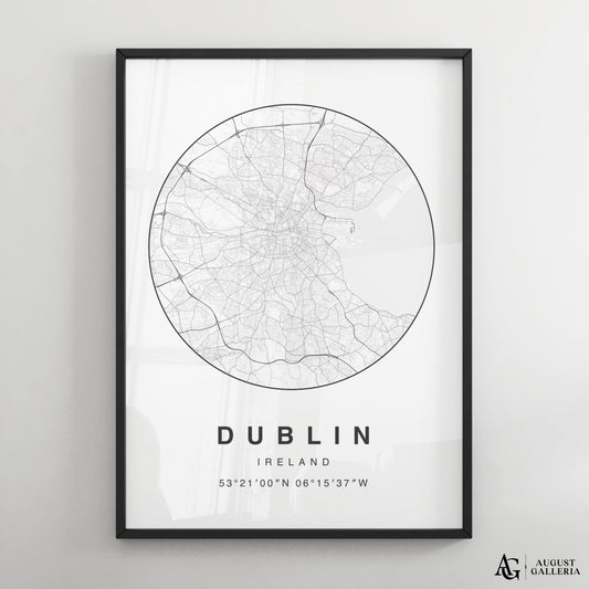 Dublin Minimalist Map
