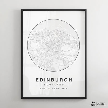 Edinburgh Minimalist Map