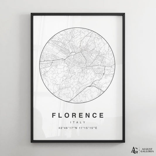 Florence Minimalist Map
