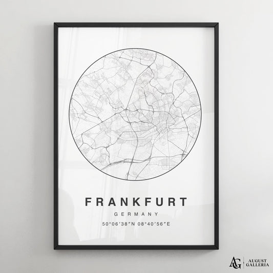 Frankfurt Minimalist Map