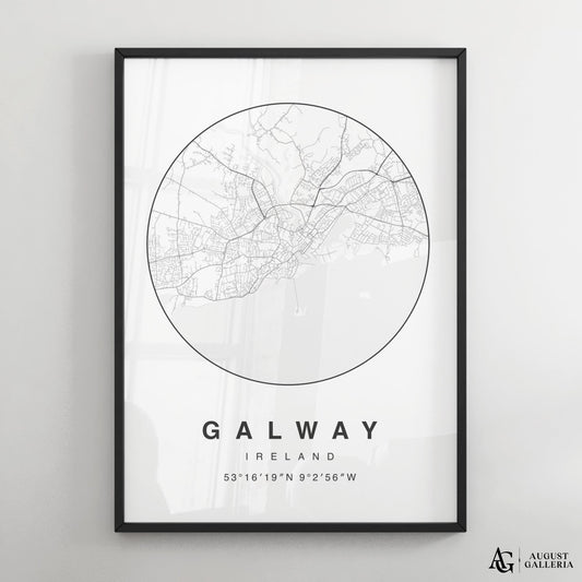 Galway Minimalist Map
