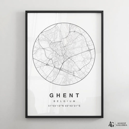 Ghent Minimalist Map