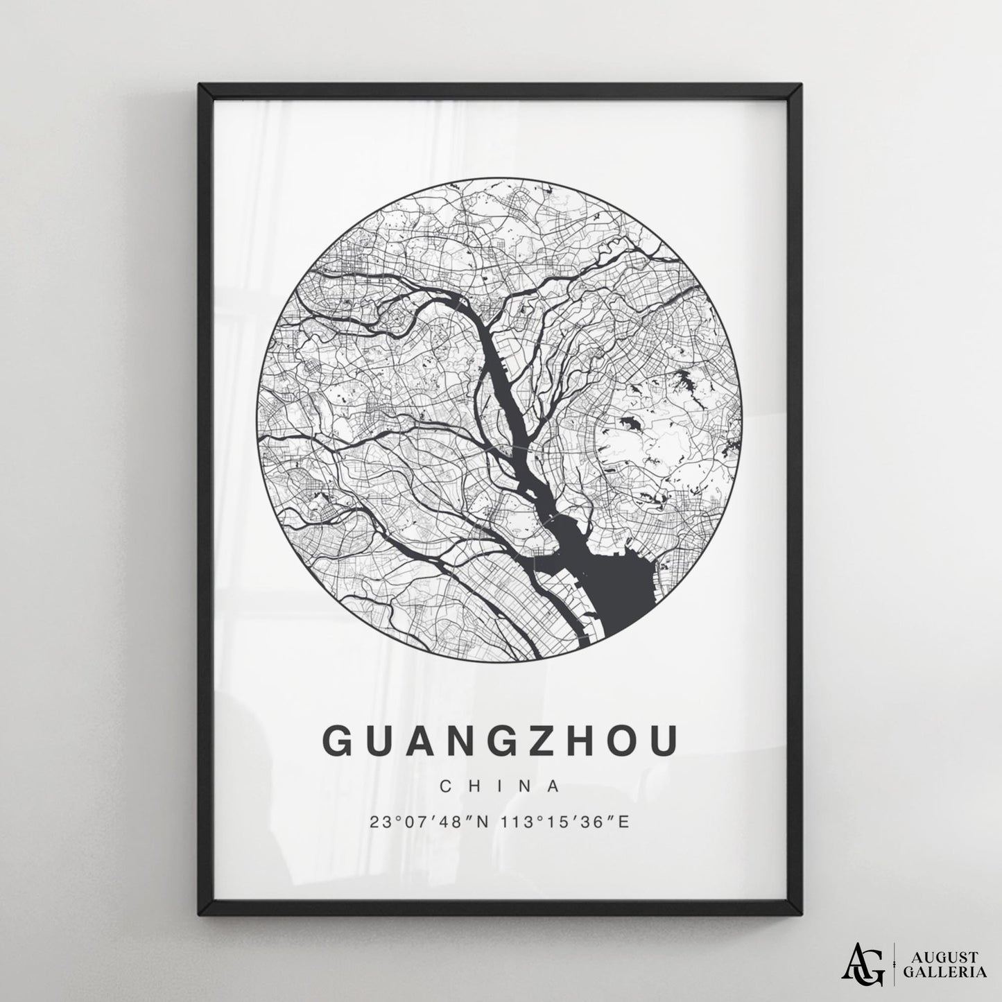 Guangzhou Minimalist Map