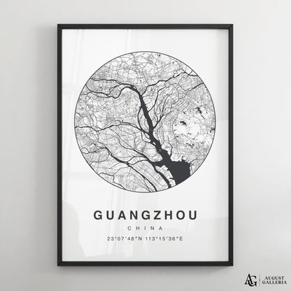 Guangzhou Minimalist Map