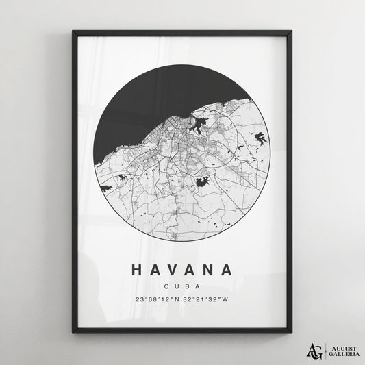 Havana Minimalist Map