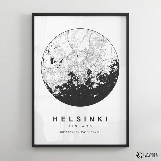 Helsinki Minimalist Map