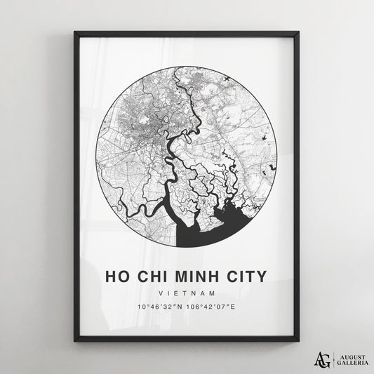 Ho Chi Minh City Minimalist Map