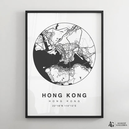 Hong Kong Minimalist Map