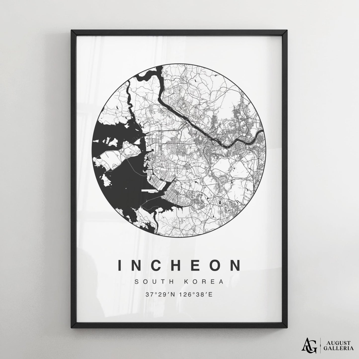 Incheon Minimalist Map
