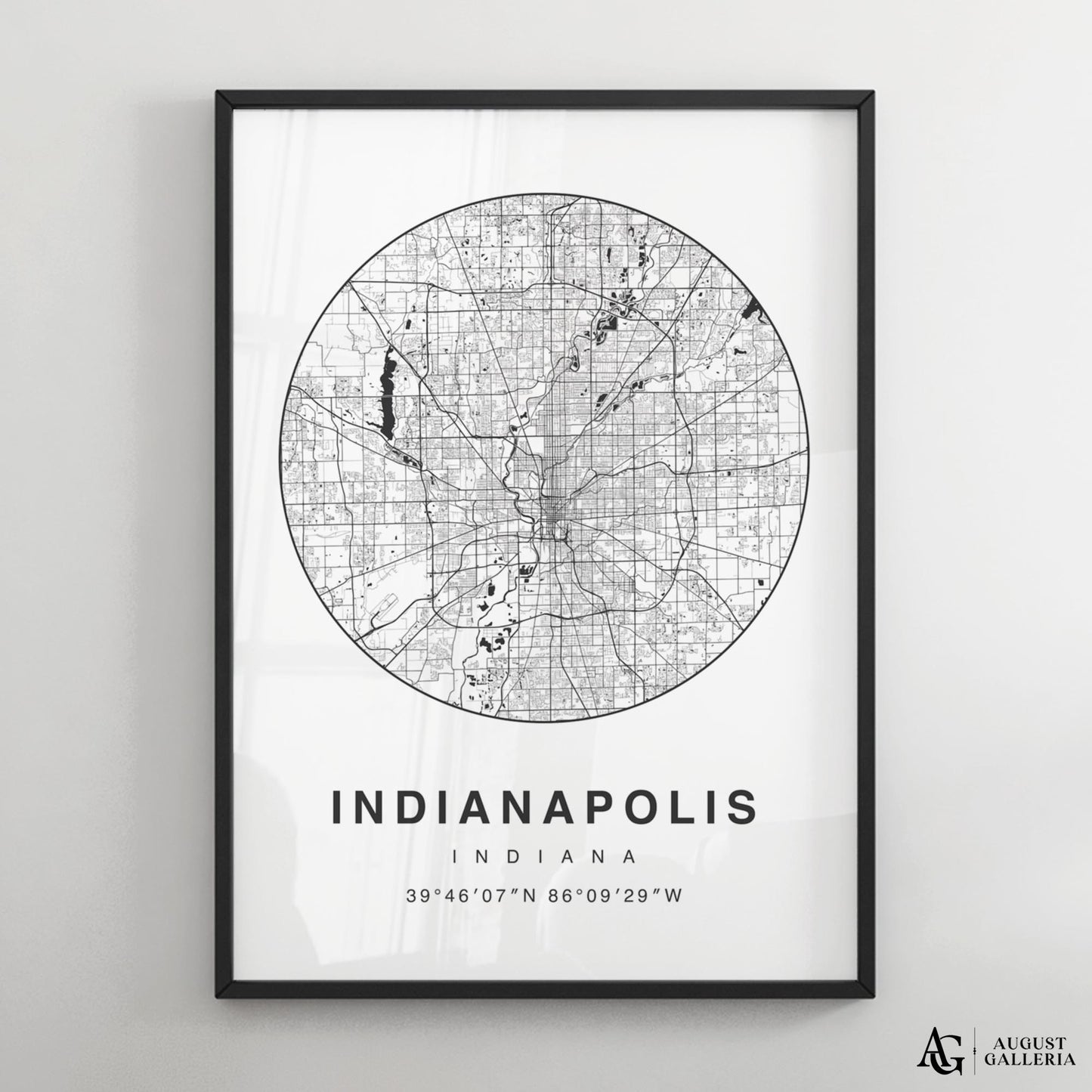 Indianapolis Minimalist Map