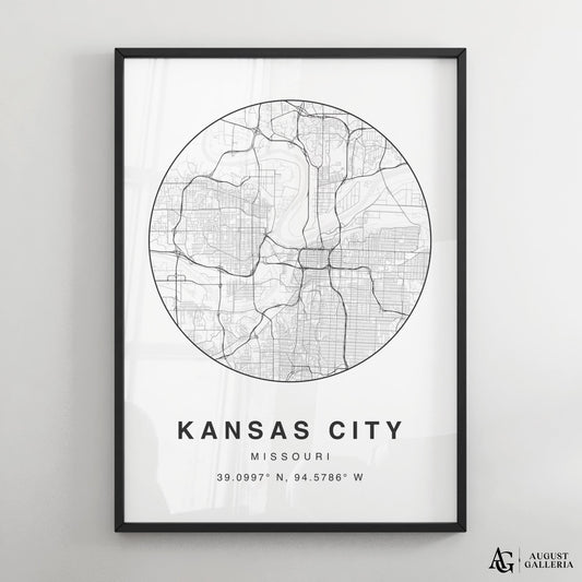 Kansas City Minimalist Map