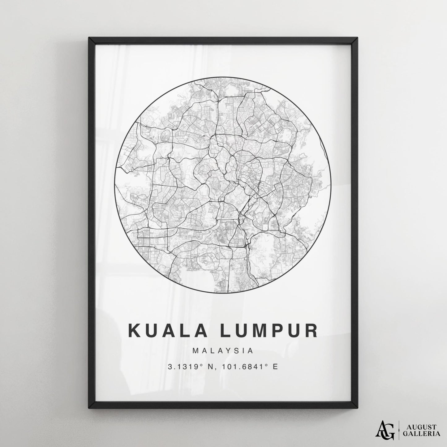 Kuala Lumpur Minimalist Map