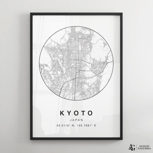 Kyoto Minimalist Map