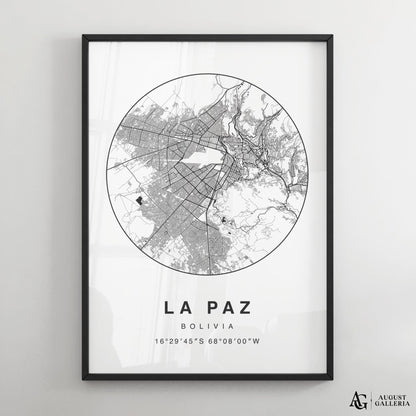 La Paz Minimalist Map