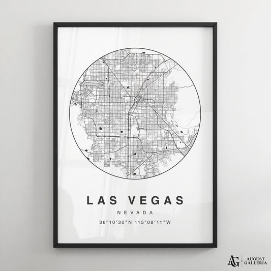 Las Vegas Minimalist Map