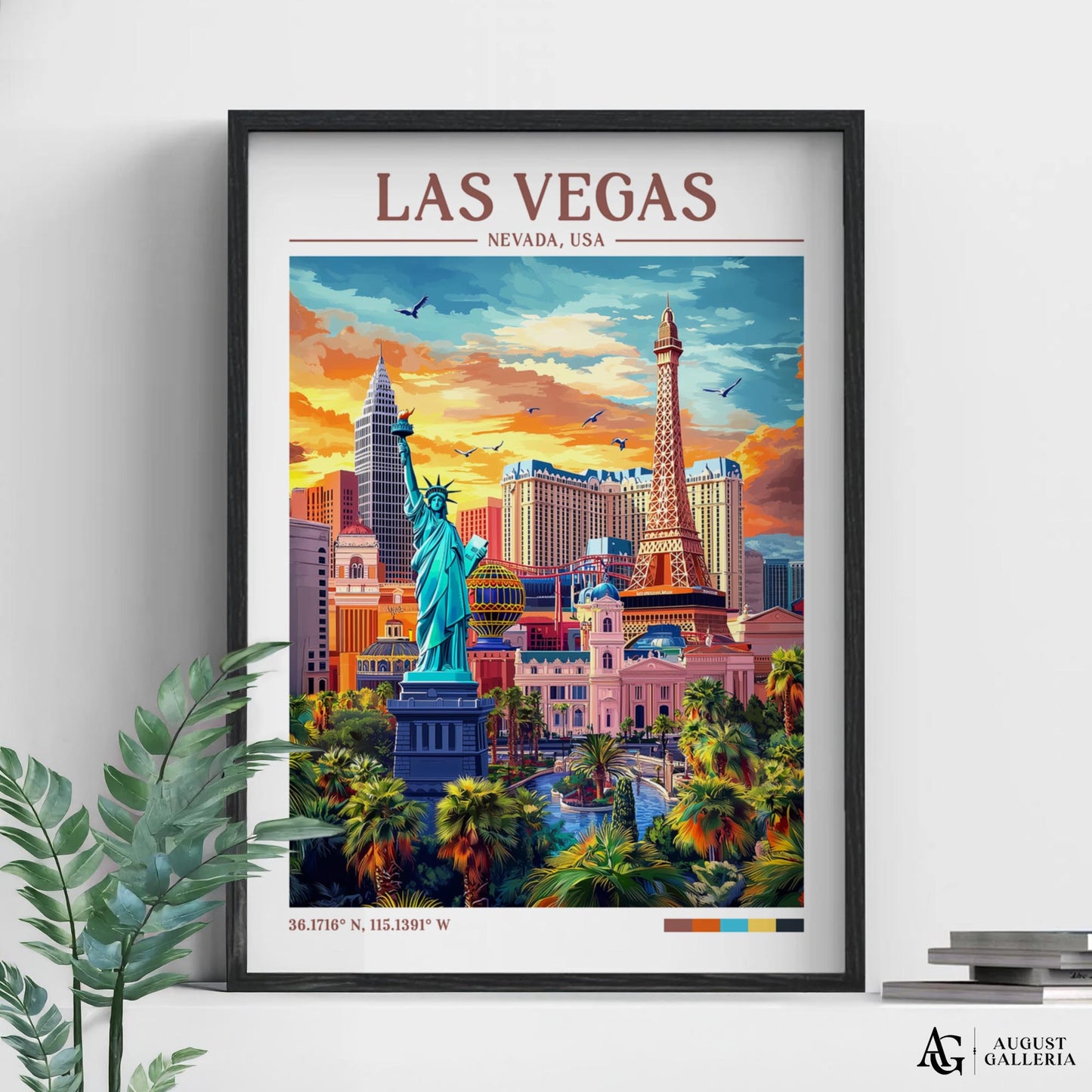 Las Vegas Nevada Retro Travel Print