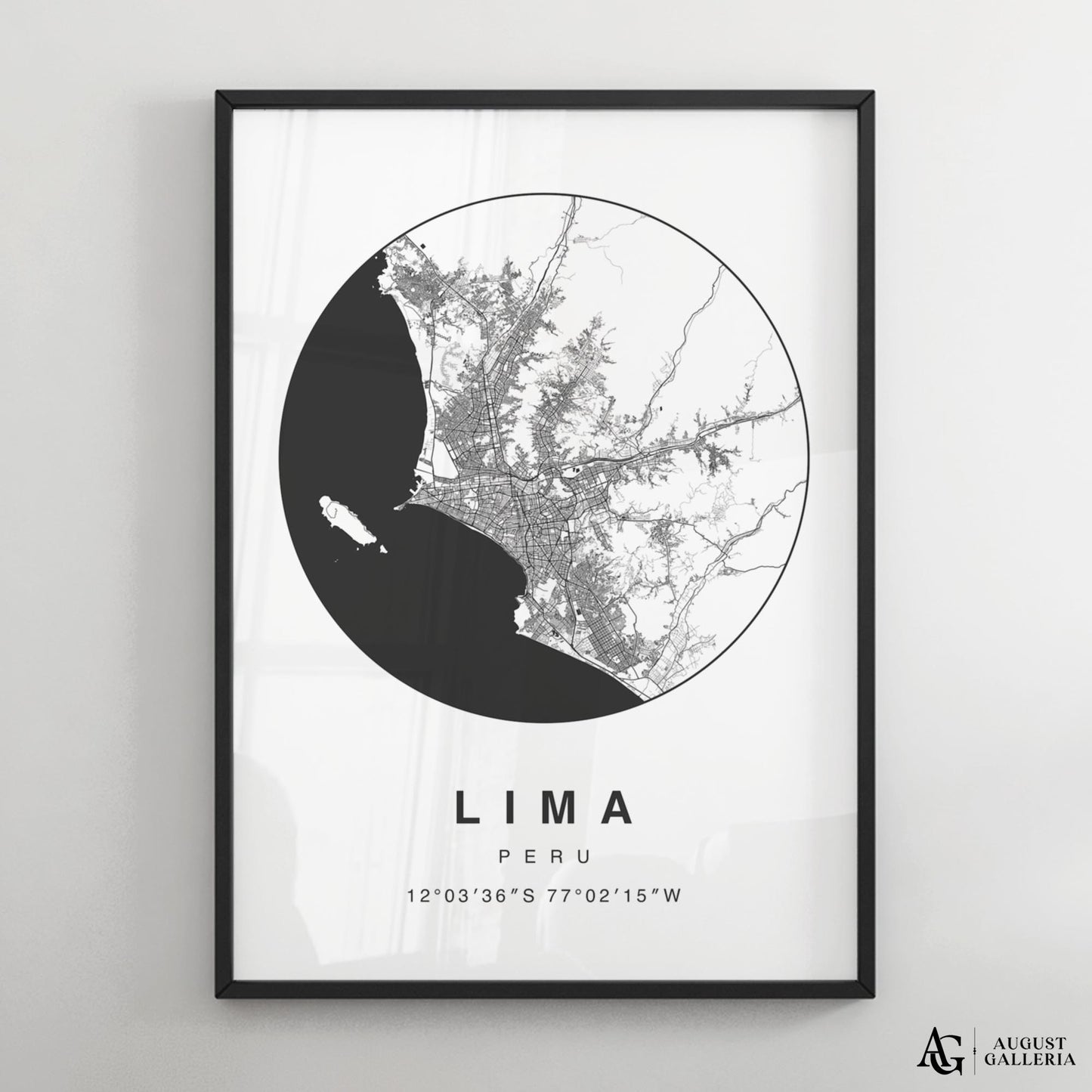 Lima Minimalist Map