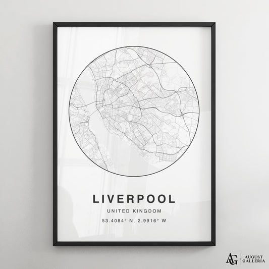 Liverpool Minimalist Map