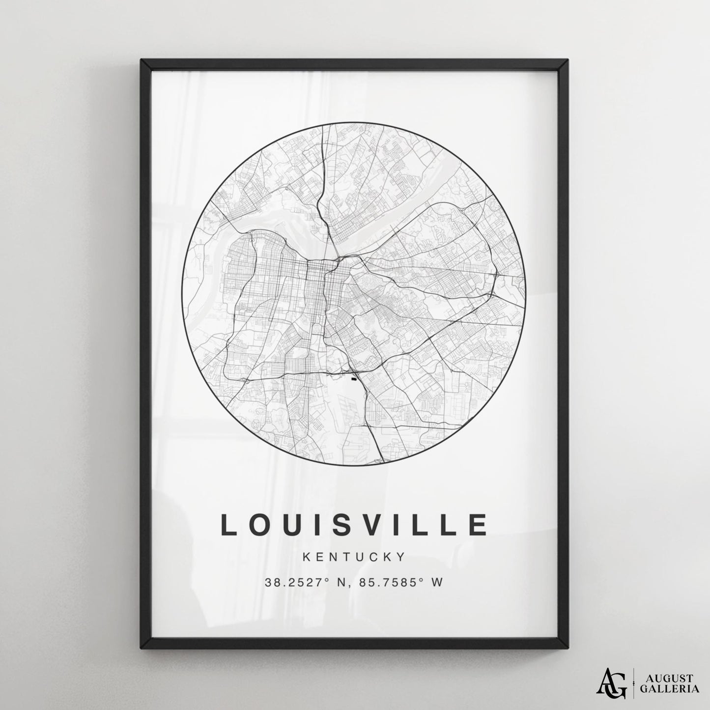 Louisville Minimalist Map