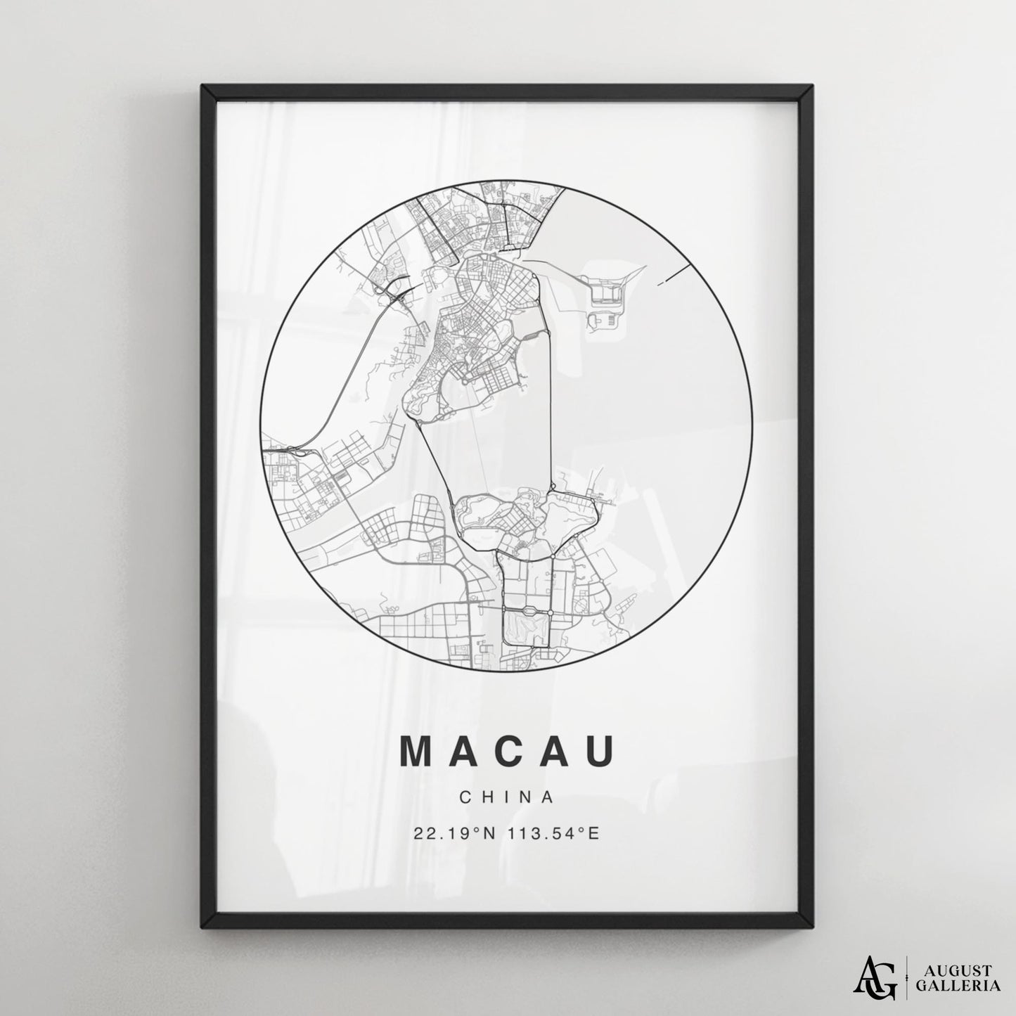 Macau Minimalist Map