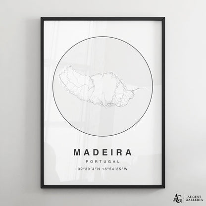Madeira Minimalist Map