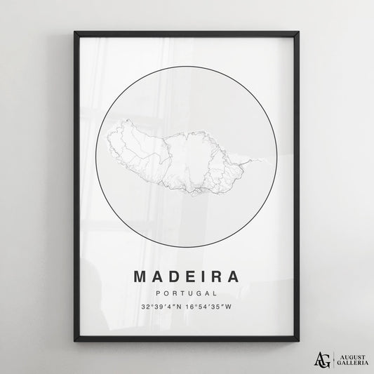 Madeira Minimalist Map