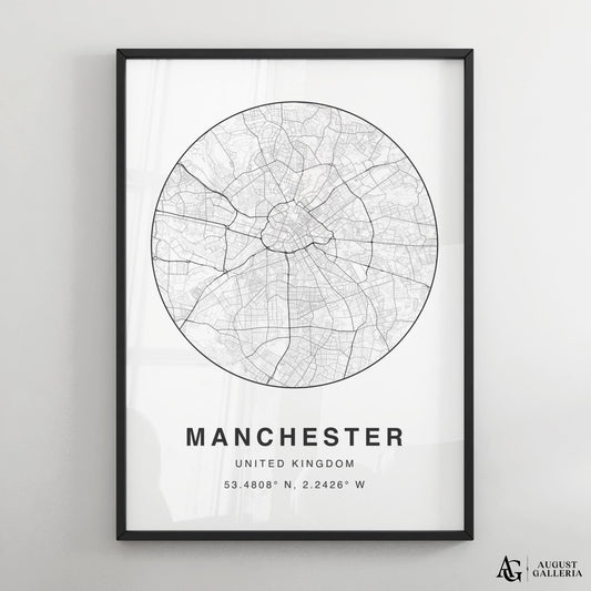 Manchester Minimalist Map