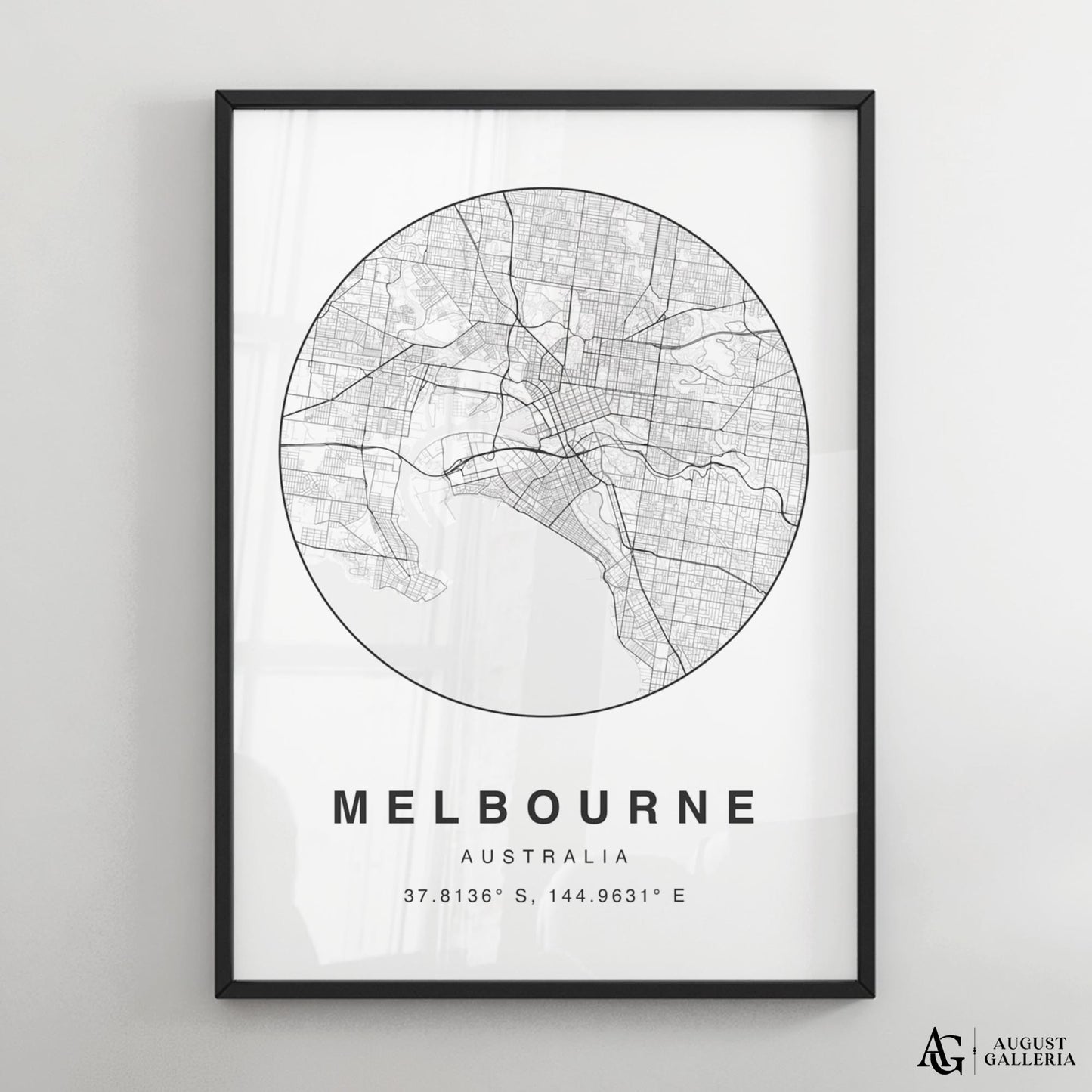 Melbourne Minimalist Map