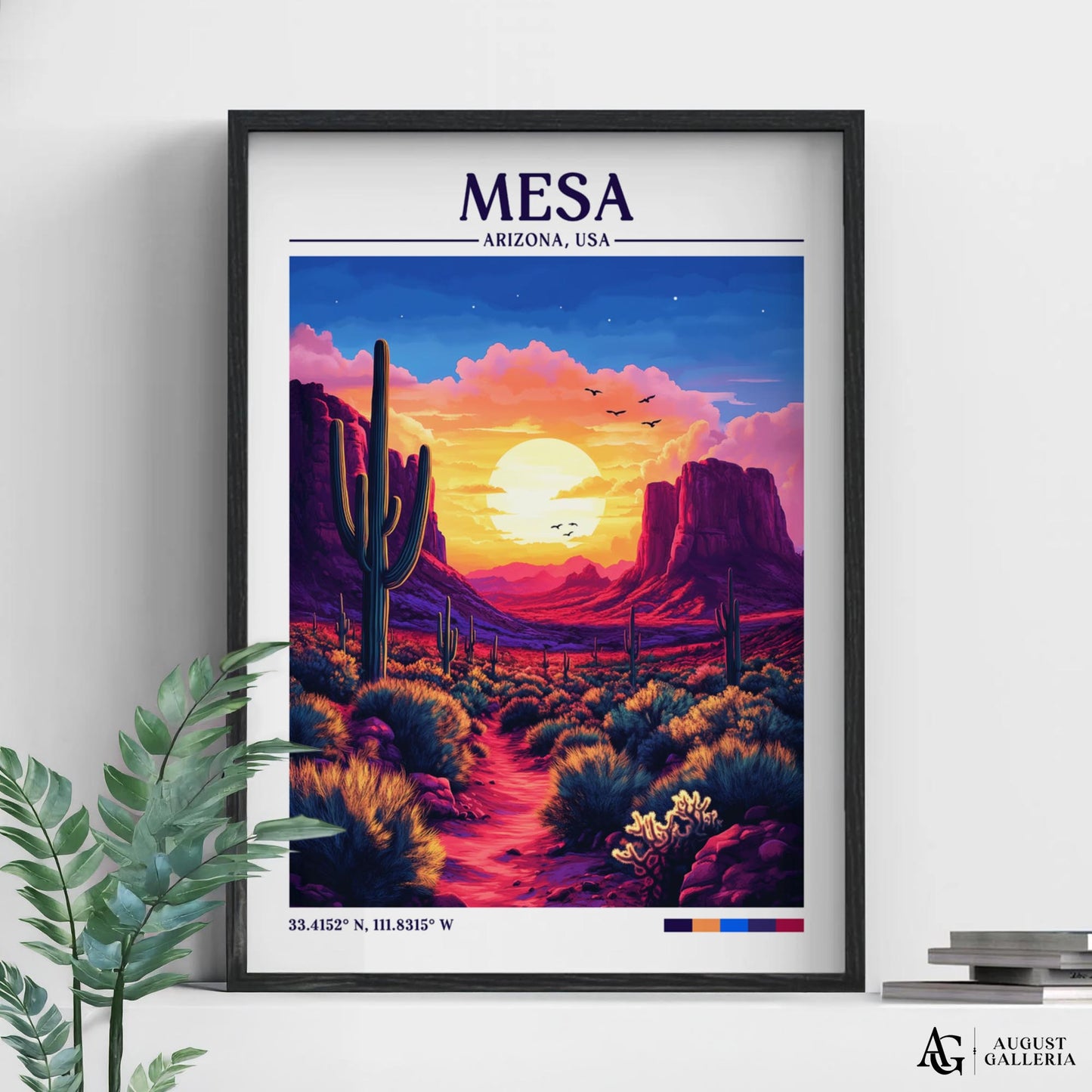 Mesa Arizona Retro Travel Print