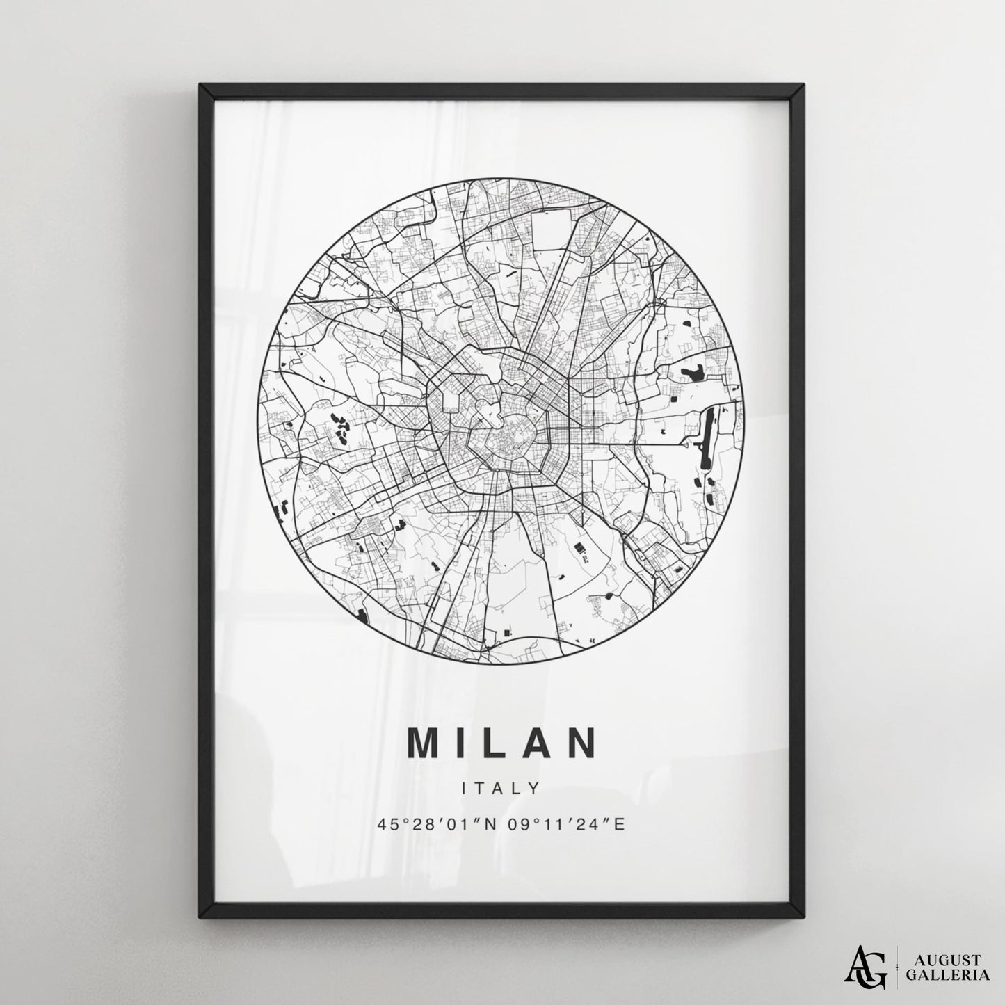 Milan Minimalist Map