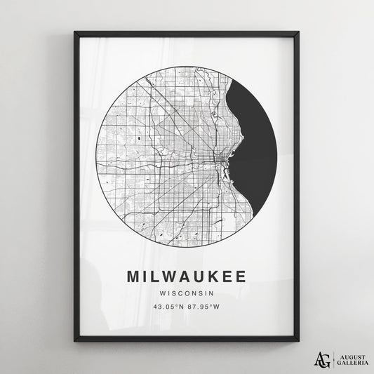 Milwaukee Minimalist Map