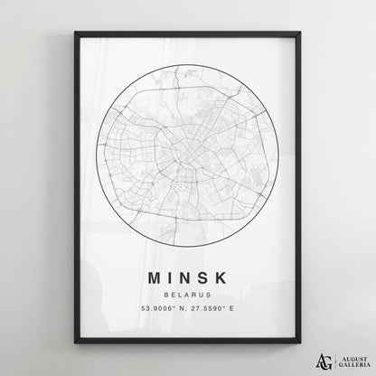 Minsk Minimalist Map