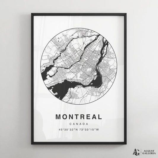 Montreal Minimalist Map